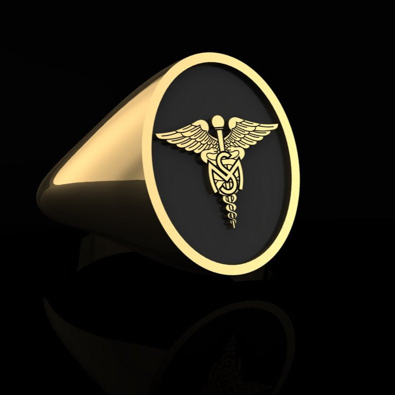 Army Medical Specialist ring - gold