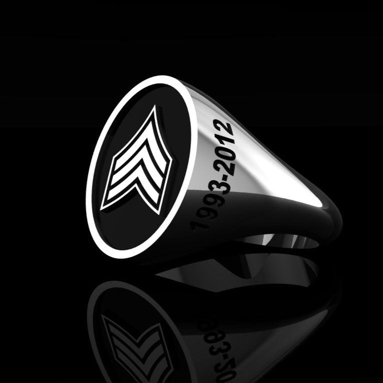 Army Ring Sgt -Silver