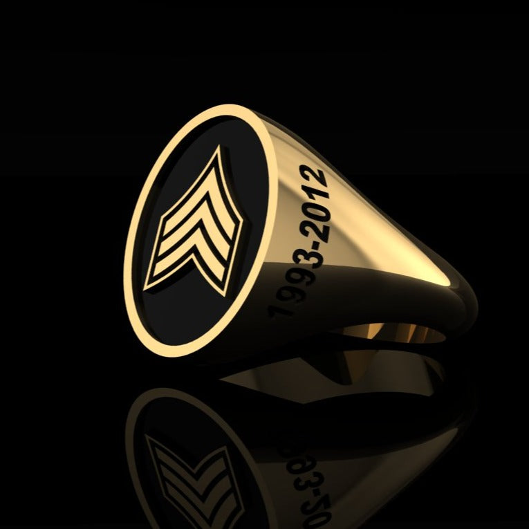 Army Ring Sgt -Gold