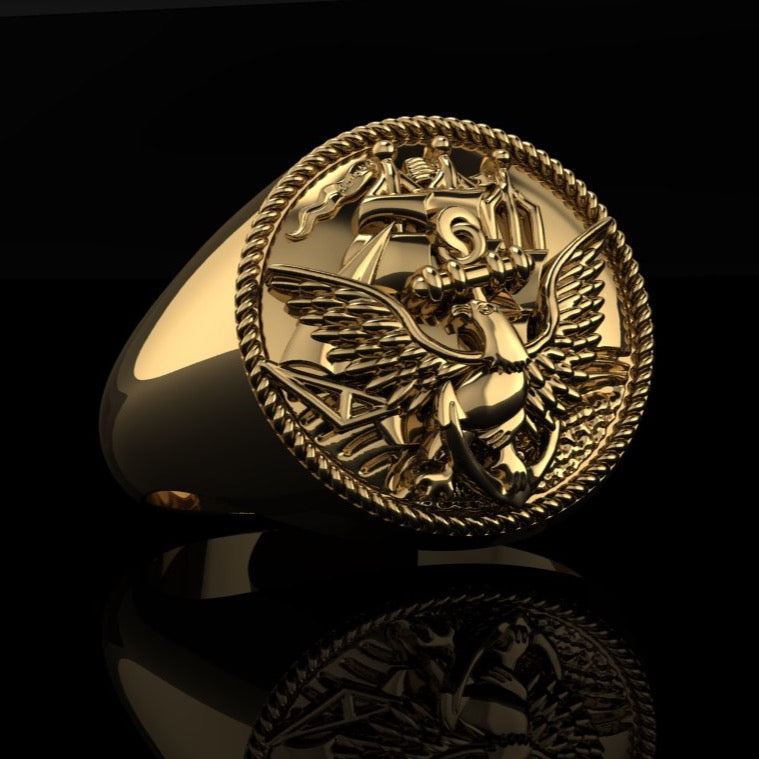 US Navy ACE ring gold