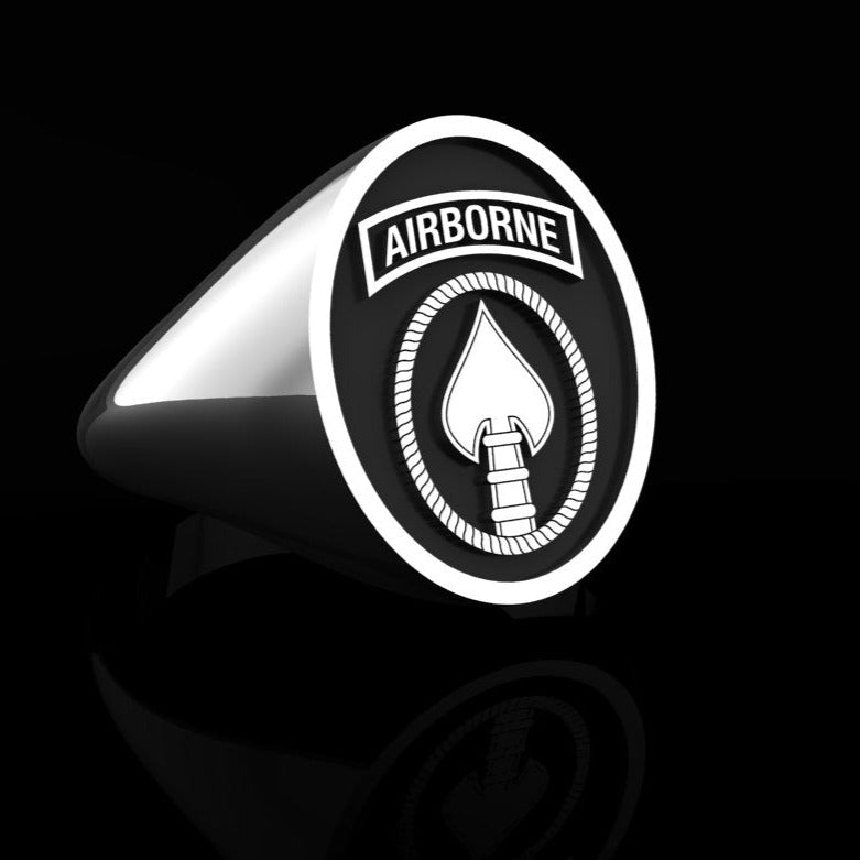 Army SOCOM command ring - silver