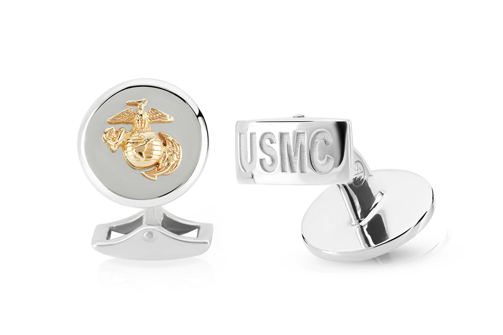 Eagle Globe and Anchor Cuff Links
