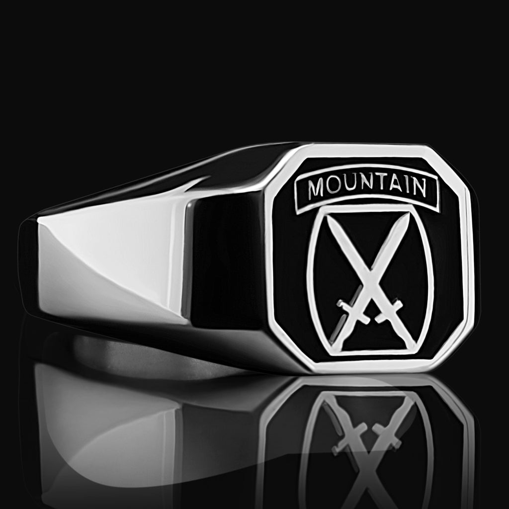 10th Mountain Div. Signet Ring