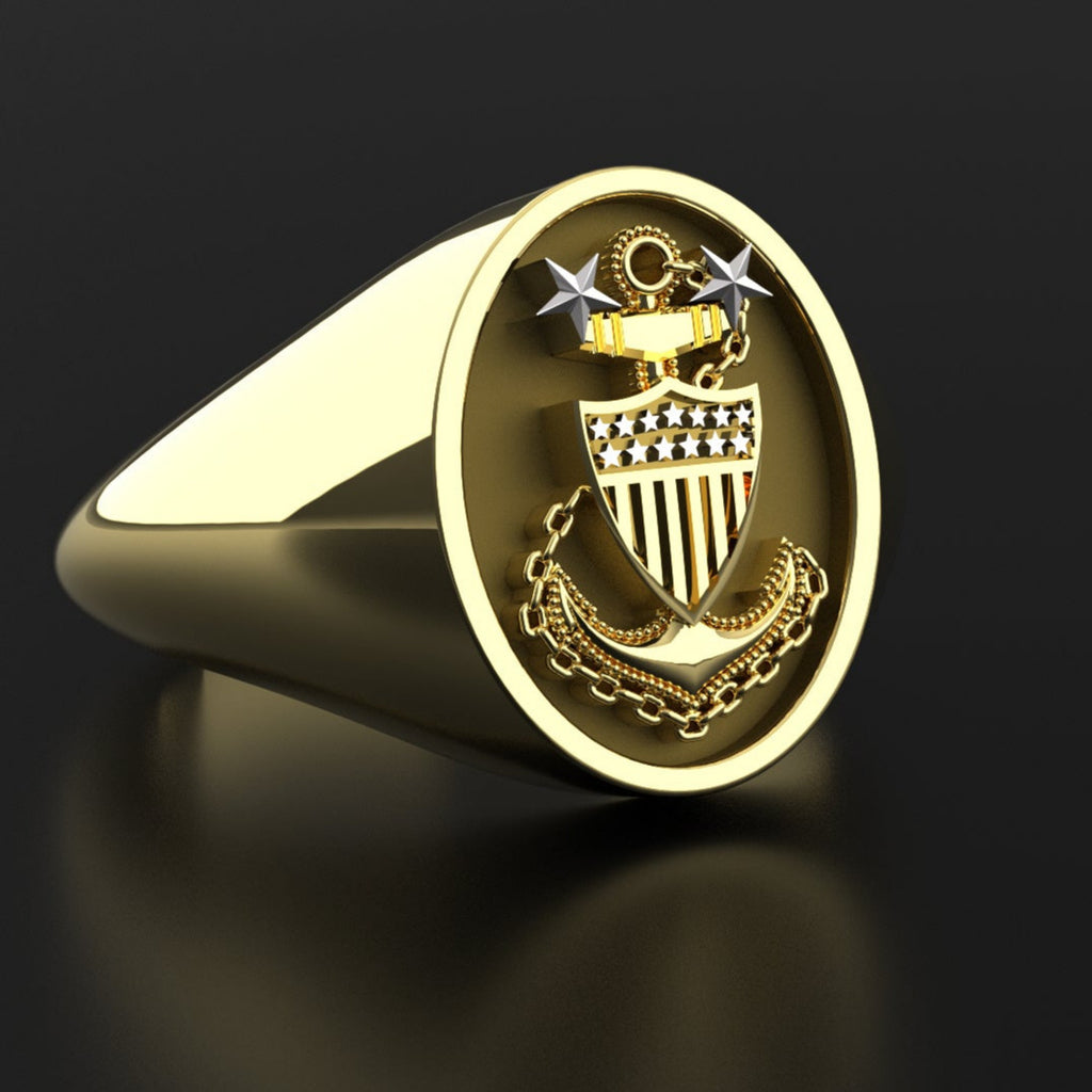 USCG Gold Master Chief Petty Officer Ring