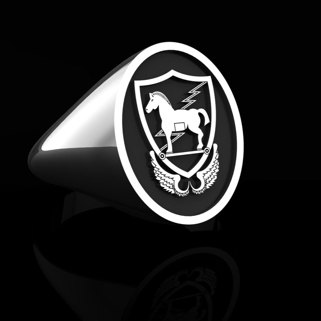 Army 10th Special Forces ring - silver