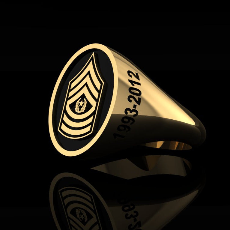 ARMY Command Sgt Major Ring gold