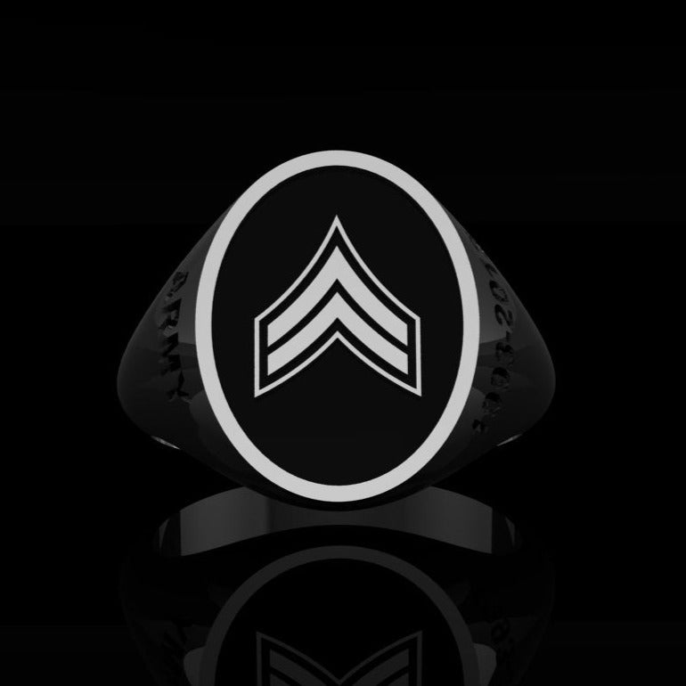 Army Ring Corporal - Silver