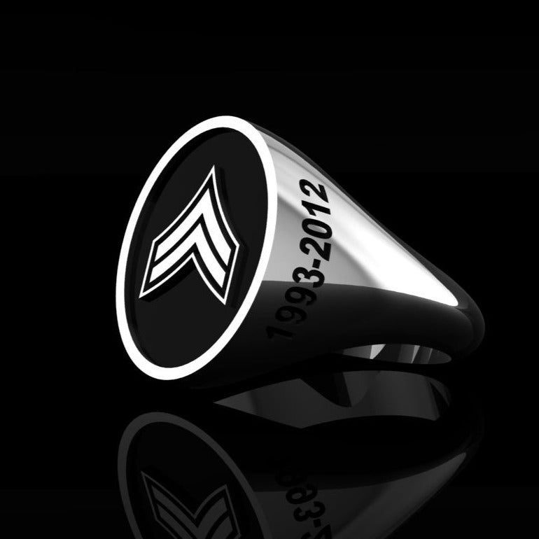 Army Ring Corporal - Silver
