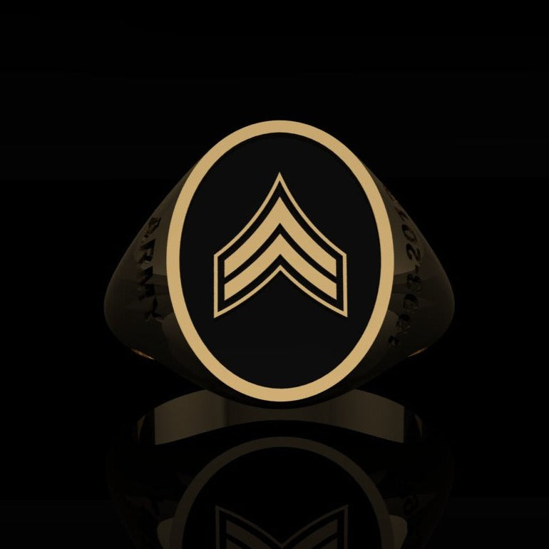 Army Ring Corporal - gold