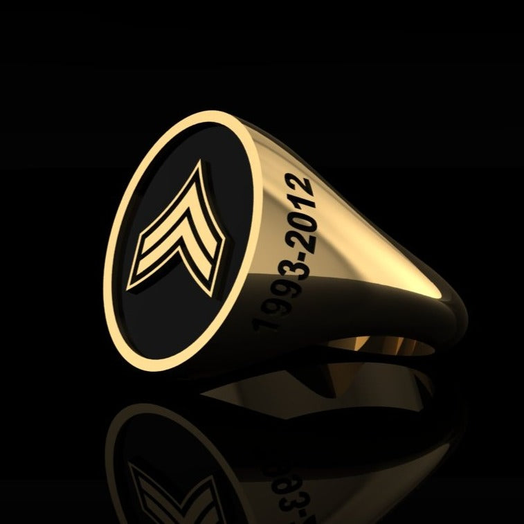Army Ring Corporal - gold