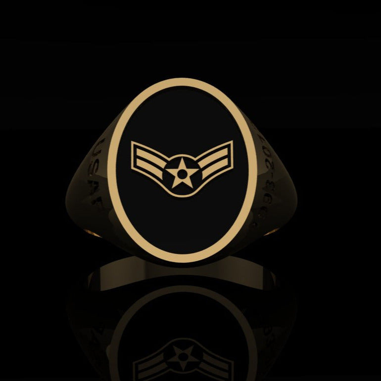 USAF Airman 1st Class Ring Gold