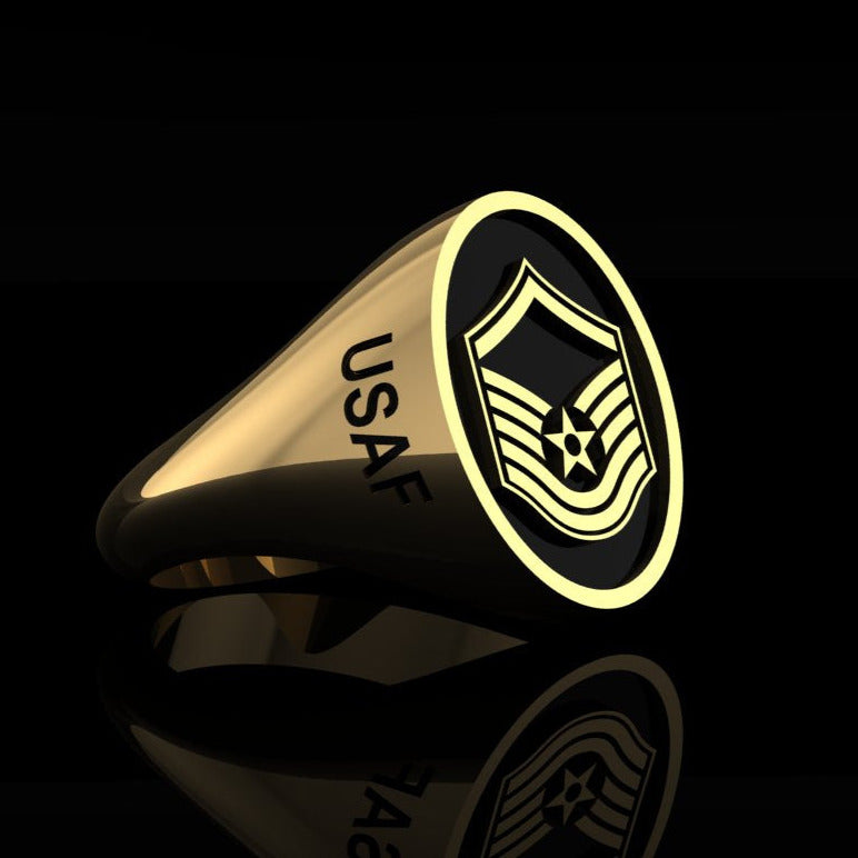 USAF Master Sgt Gold Ring