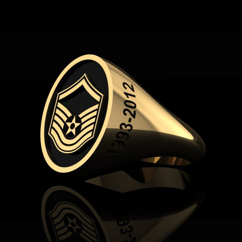 USAF Master Sgt Gold Ring