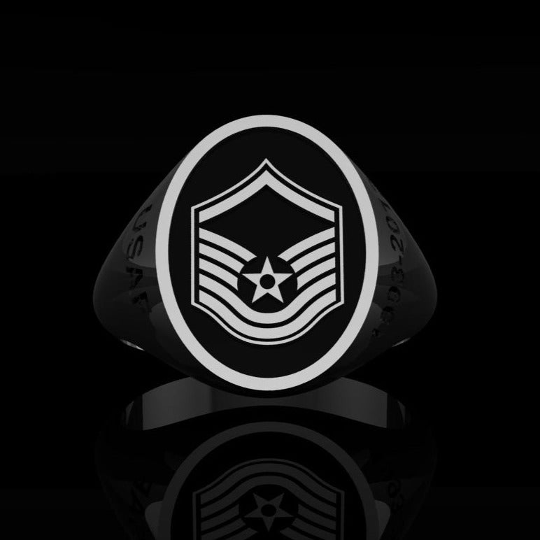 USAF Master Sgt Silver Ring