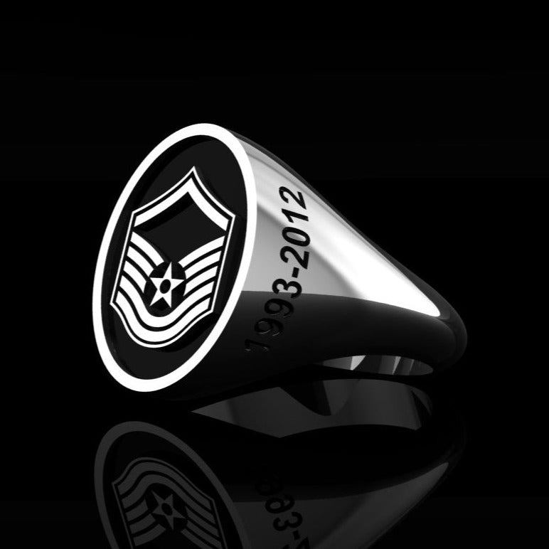 USAF Master Sgt Silver Ring