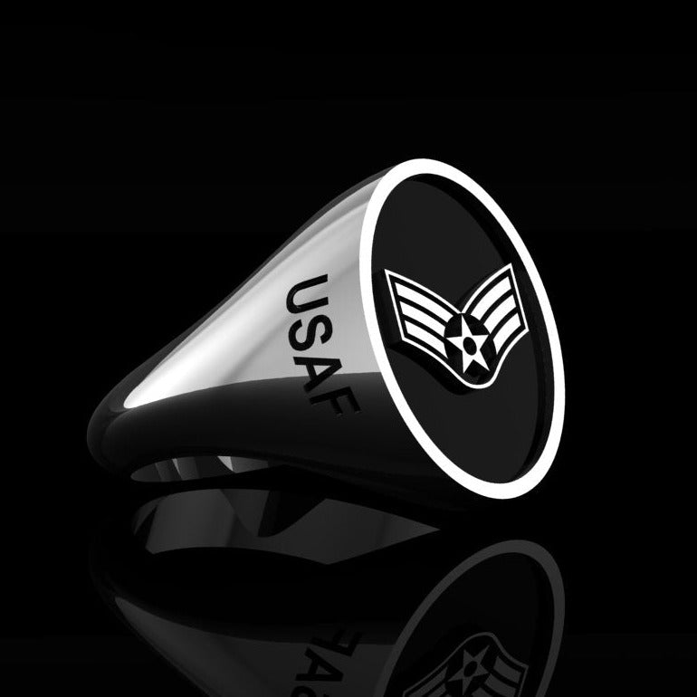 USAF Senior Airman  Ring Silver