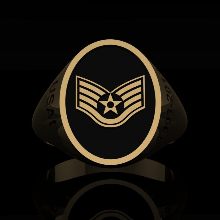 USAF Staff Sgt Gold Ring