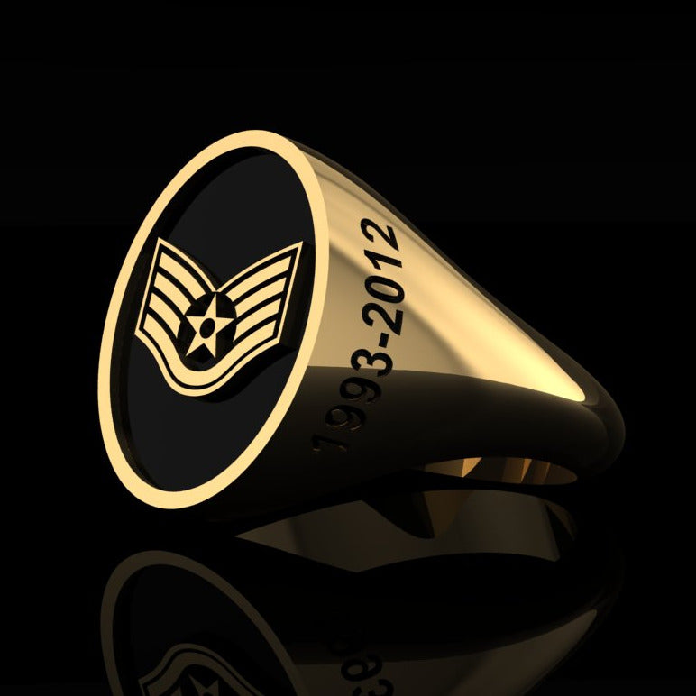 USAF Staff Sgt Gold Ring