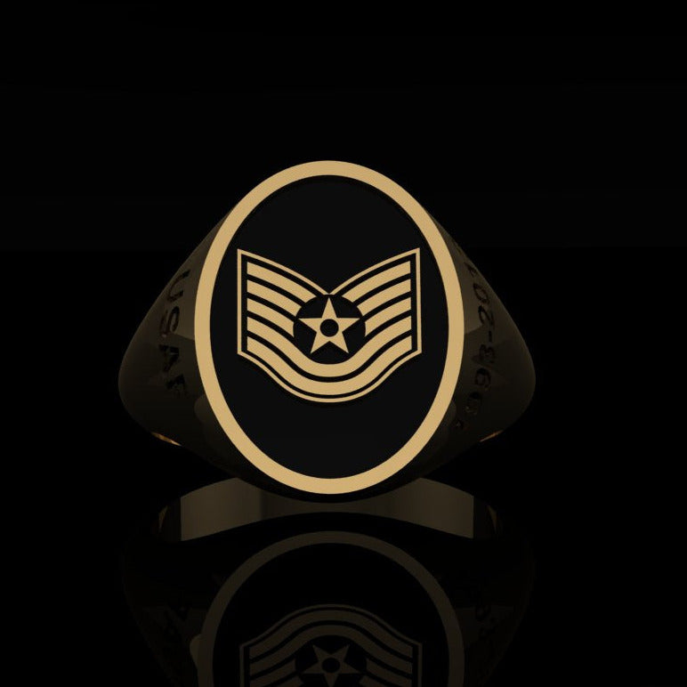 USAF Tech Sgt Gold Ring