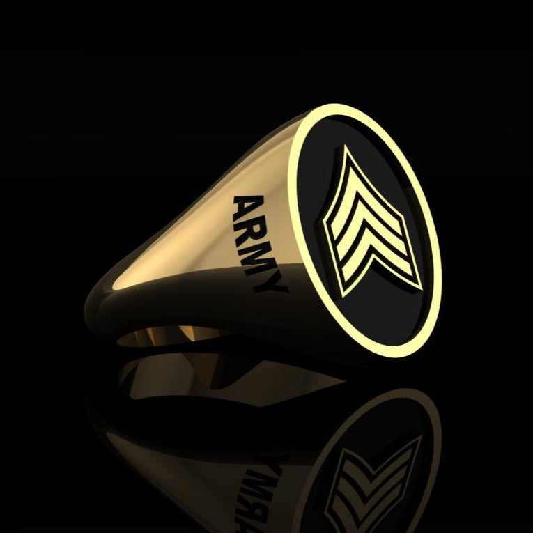 Army Ring Sgt - gold