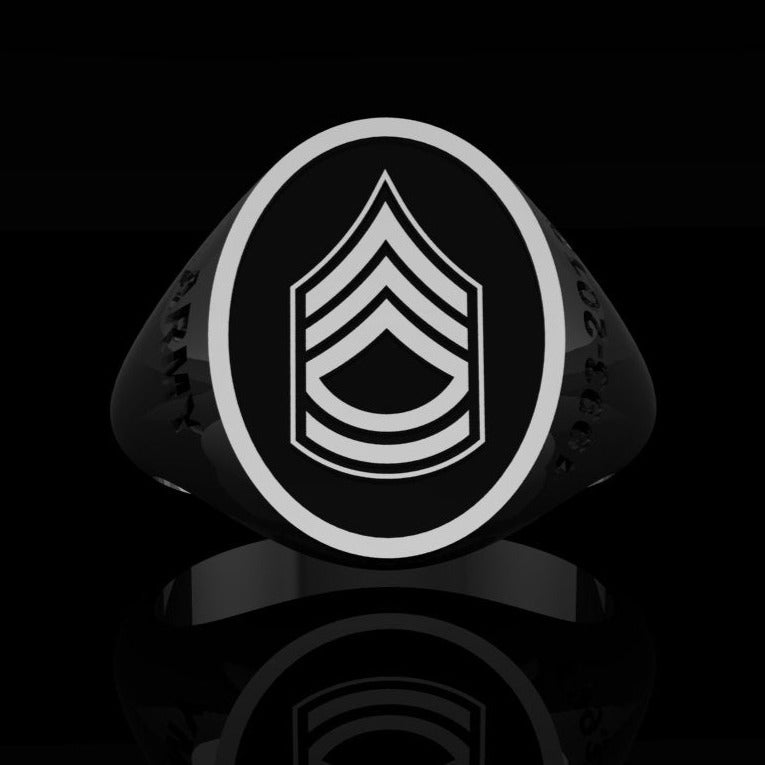 Army Ring Sergeant 1st Class - Silver