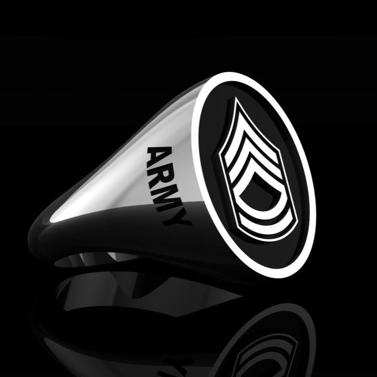 Army Ring Sergeant 1st Class - Silver