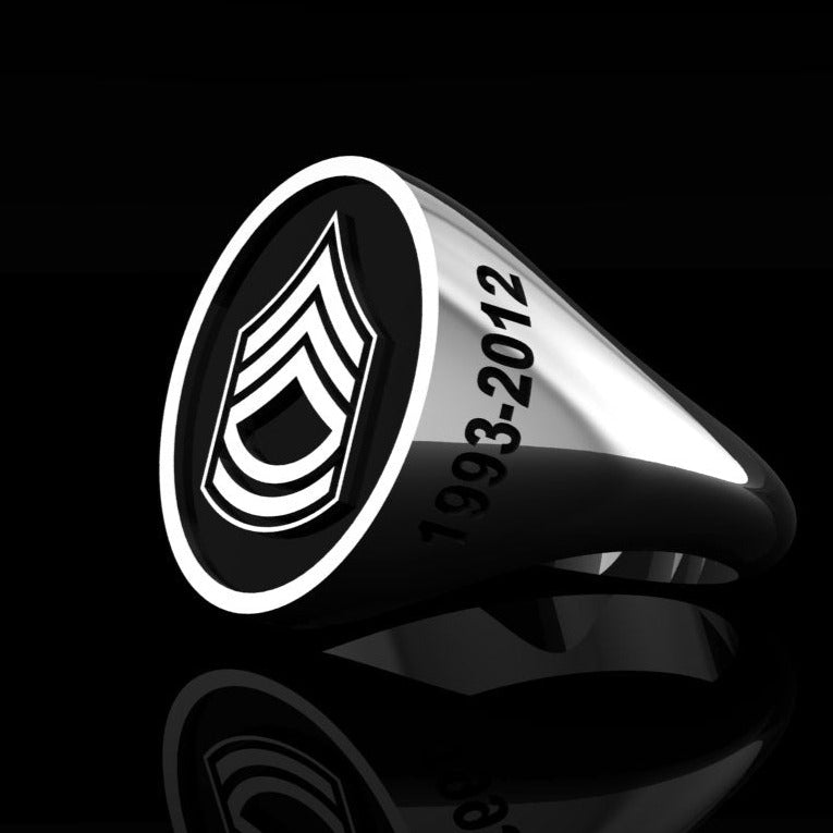 Army Ring Sergeant 1st Class - Silver