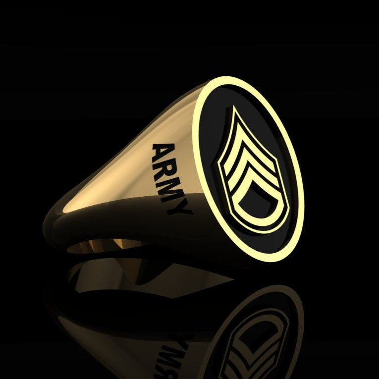 Army Ring SSgt - Gold