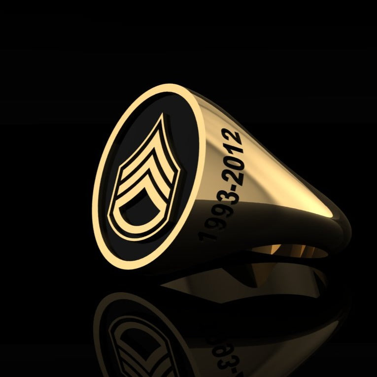 Army Ring SSgt - Gold