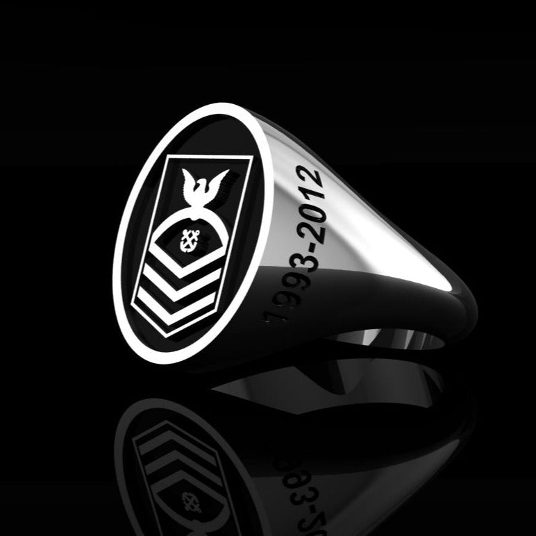 Navy Chief Petty Officer  RIng - SIlver