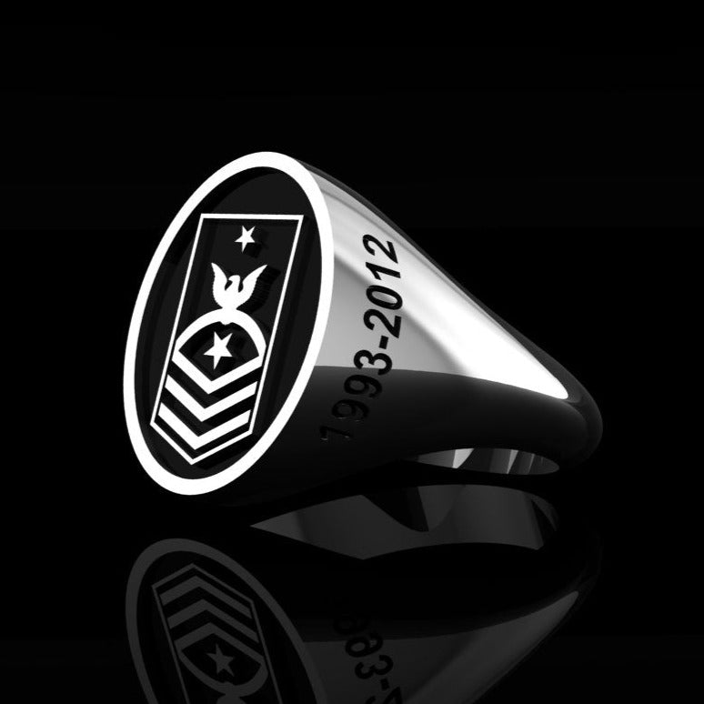 NAVY-Command Senior Chief Silver Ring