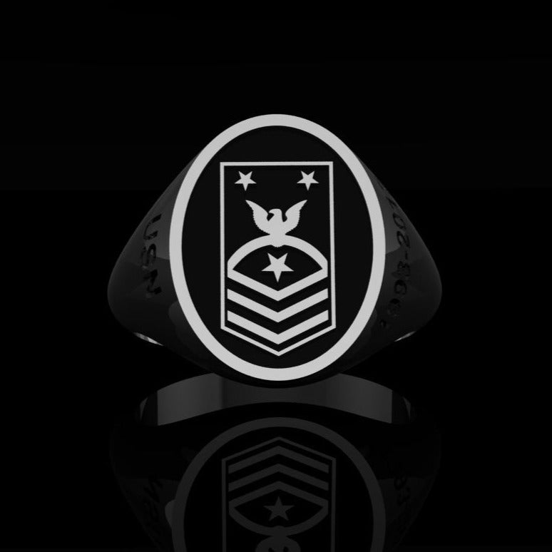 NAVY- Master Chief Silver Ring