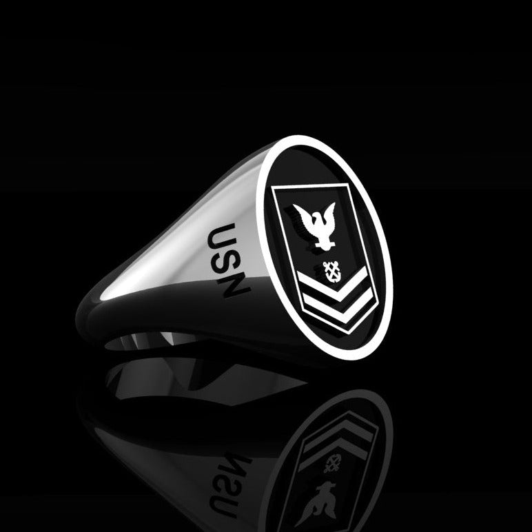 Navy Petty Officer 2nd Class RIng - Silver