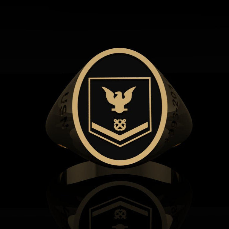 Navy Petty Officer 3rd Class Ring -Gold