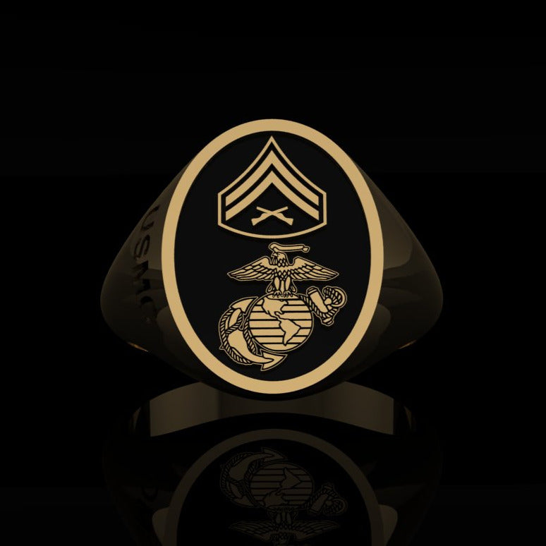 USMC-LCPL Ring Gold