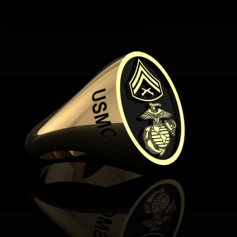 USMC-LCPL Ring Gold