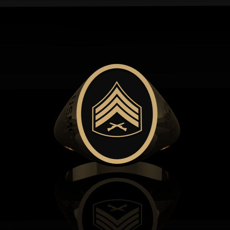 USMC Sergeant Ring Gold
