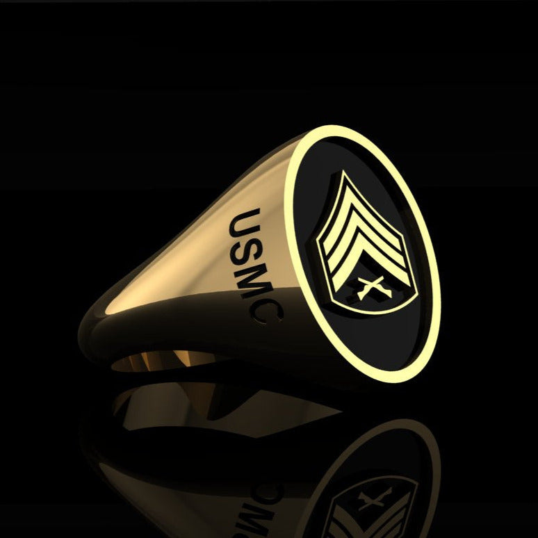 USMC Sergeant Ring Gold