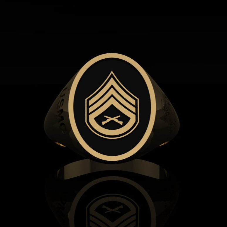 USMC Staff Sergeant Ring Gold