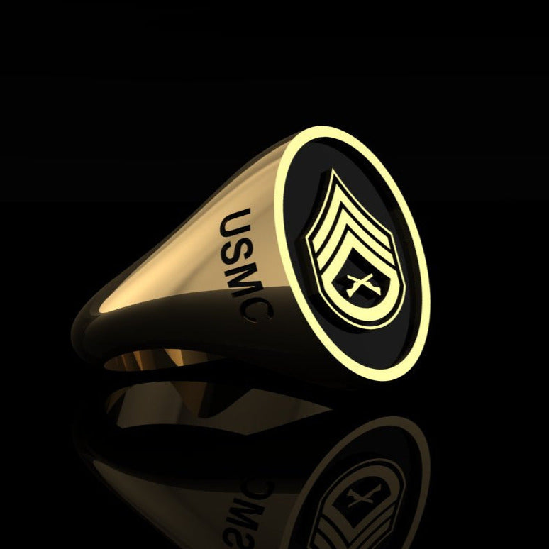 USMC Staff Sergeant Ring Gold