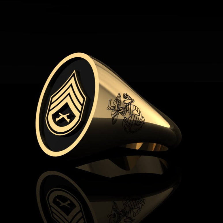 USMC Staff Sergeant Ring Gold
