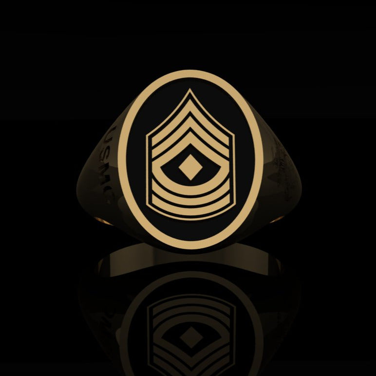 USMC First Sgt Ring Gold