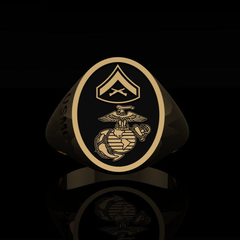 USMC-LCPL Ring Gold