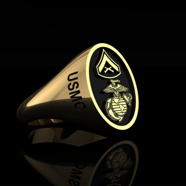 USMC-LCPL Ring Gold
