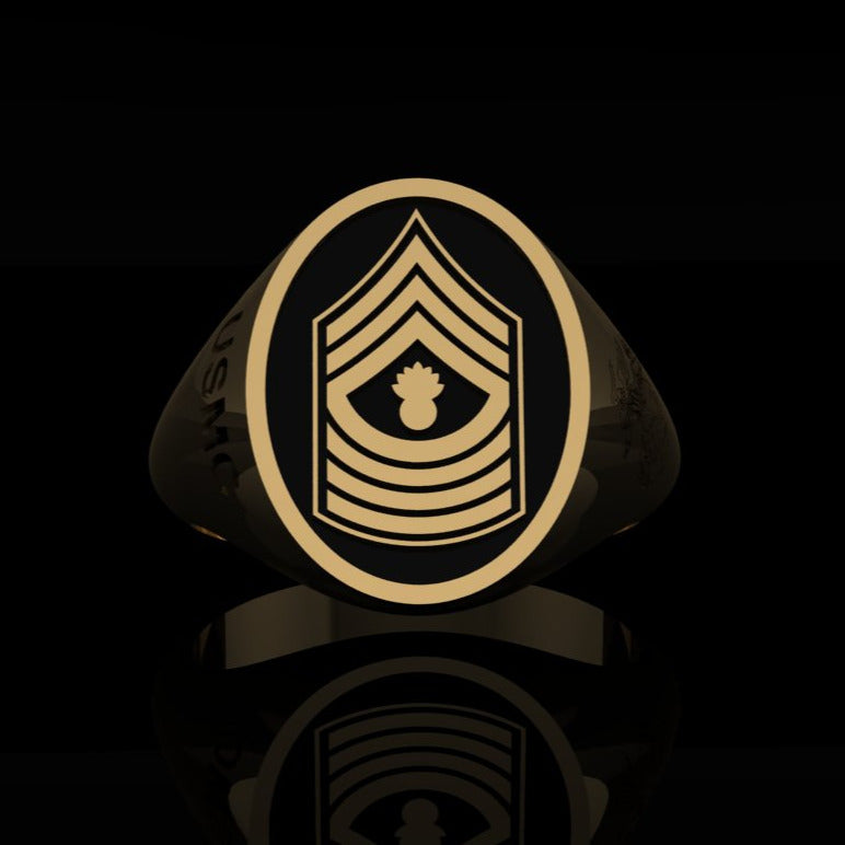 USMC Master Guns Ring Gold