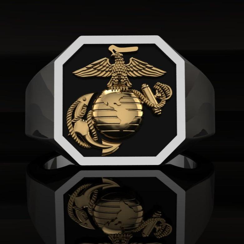 USMC SIGNET RING FRONT