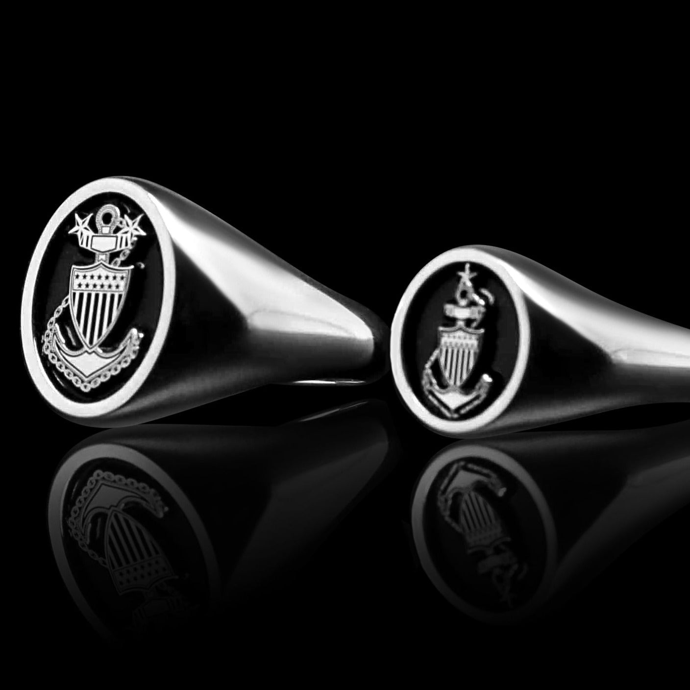 USCG Master Chief Signet Ring – The Jewelry Republic