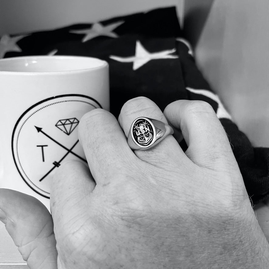 Navy Master Chief Signet Ring – The Jewelry Republic