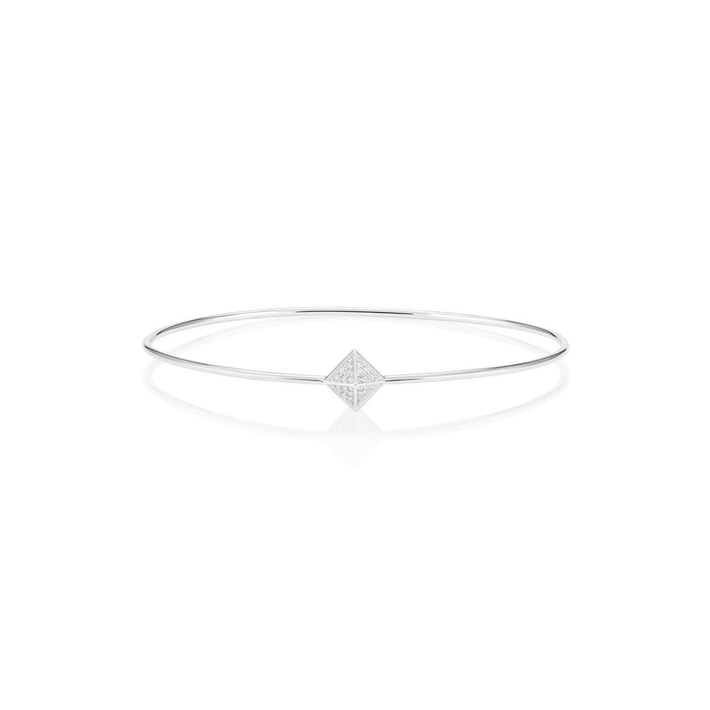 Diamond Pyramid Slimline Bangle