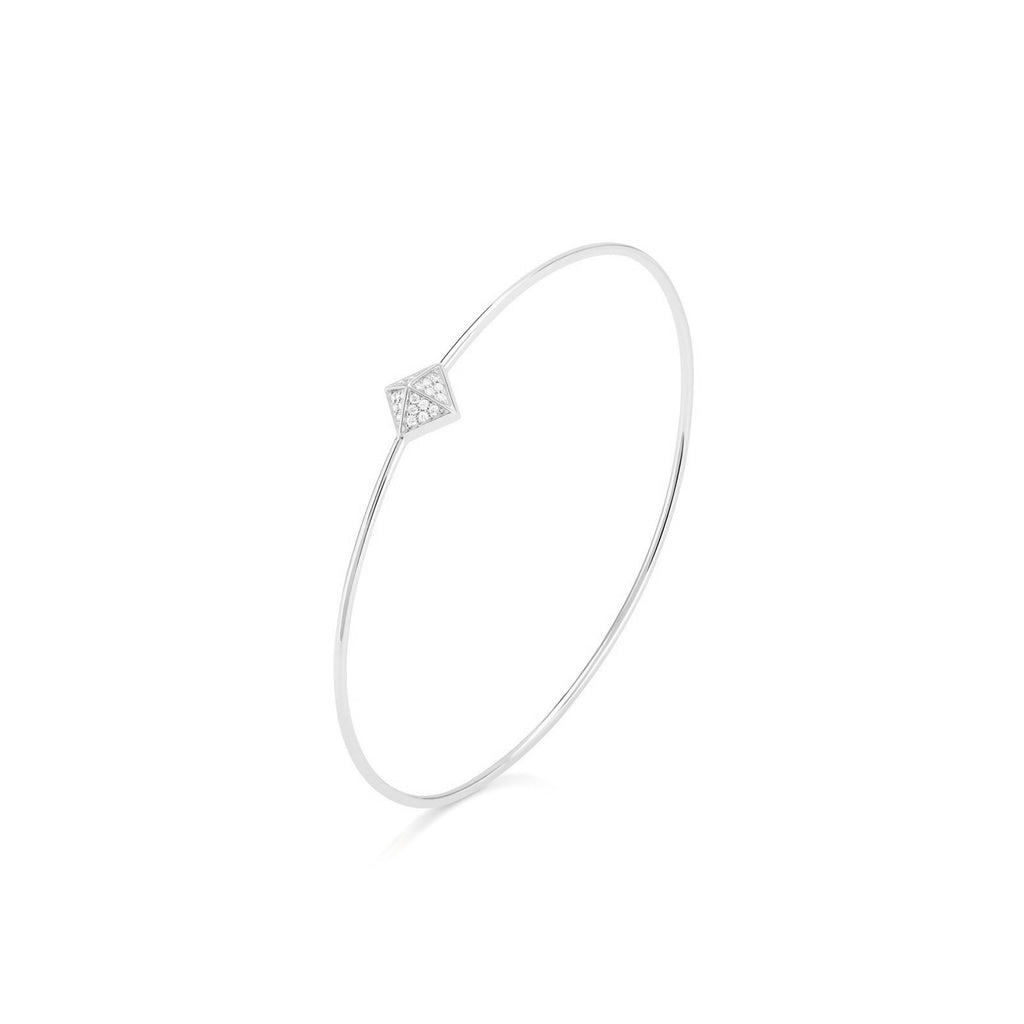 Diamond Pyramid Slimline Bangle